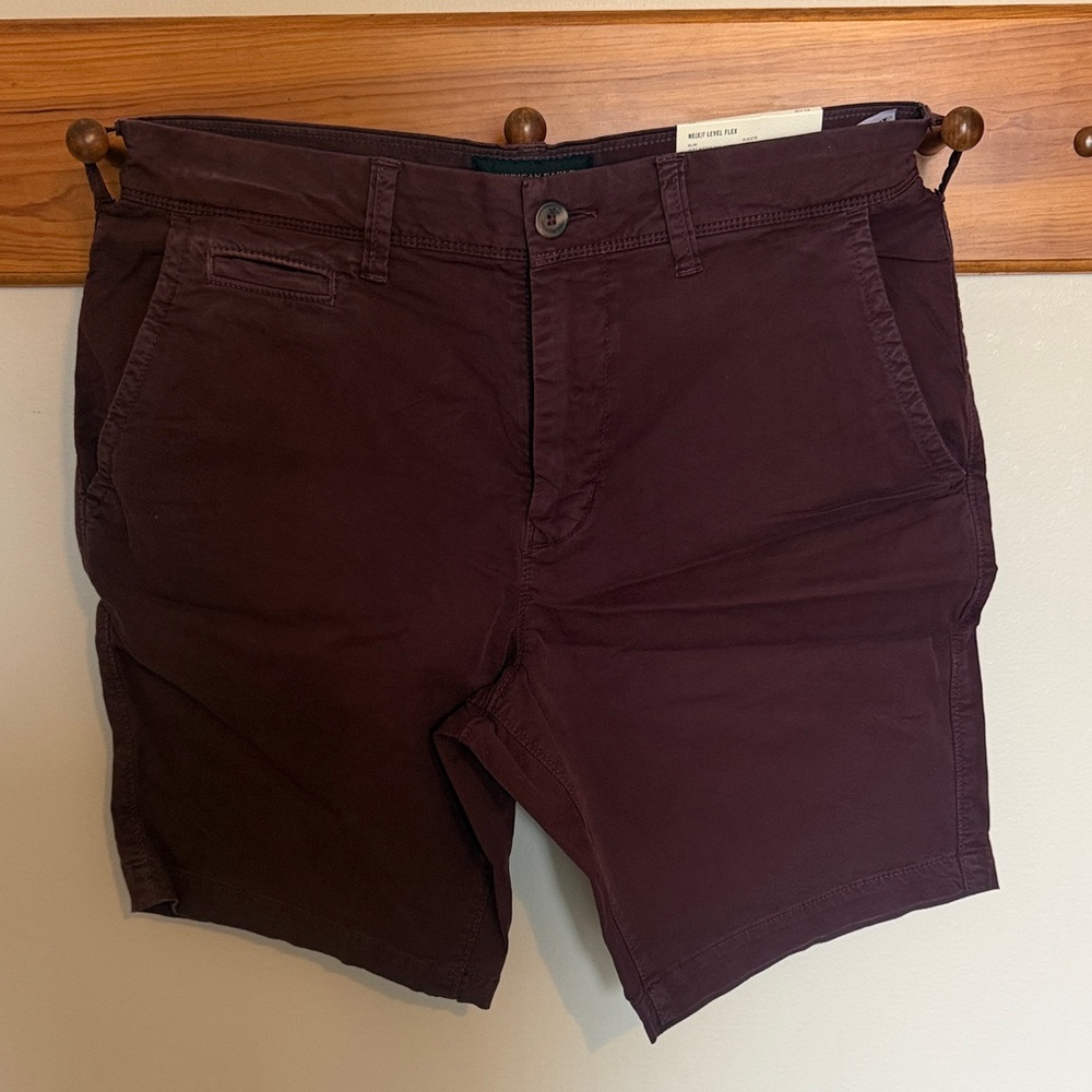 American Eagle Outfitters Dark Red Men's Shorts